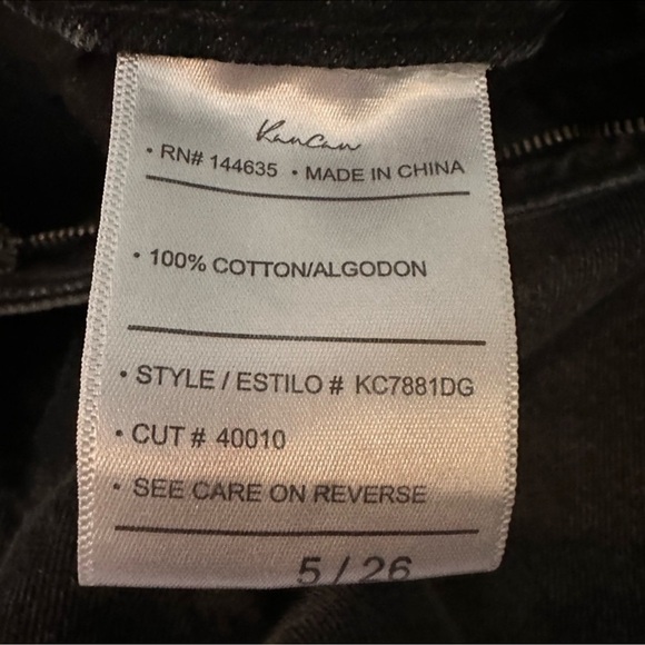 KanCan Estilo Black Jeans Size 26 - Picture 7 of 7